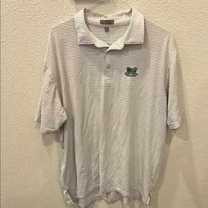 Fort Worth Invitational (rare) Peter Millar Green Polo Shirt Classic Style